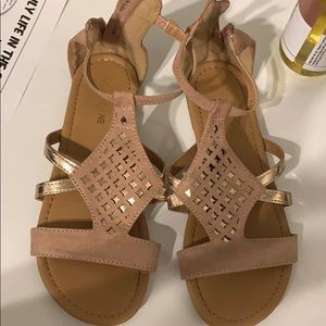 Pinkish Tan girls sandals